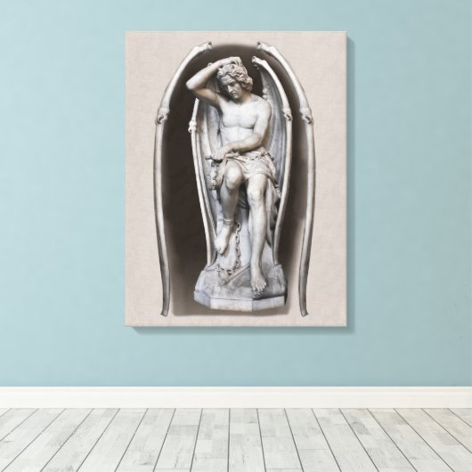 Guillaume Geefs Lucifer CC0288 24 in 61cm Leinwanddruck (Insitu (Holzboden))