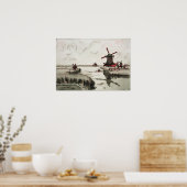 Guillaumin - Aussicht aus Saardam Poster (Küche)