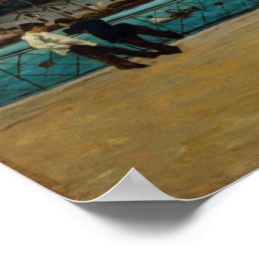 Guillaumin - Blick auf die Seine Paris Poster (Ecke)