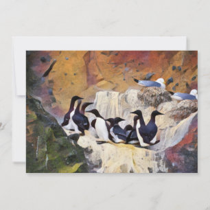 Guillemots Art Feiertagskarte