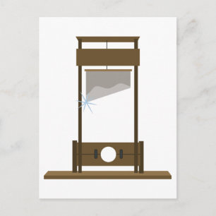 Guillotine Postkarte