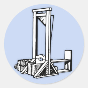 Guillotine Runder Aufkleber