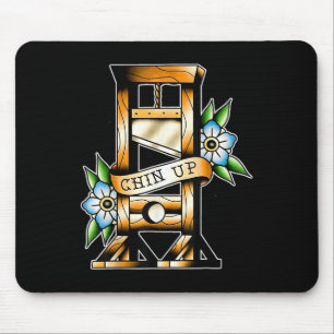 Guillotine Traditionelles Tattoo Funny Chin Auf Sa Mousepad