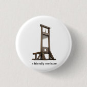 Guillotinen-Erinnerung von den Bauern Button (Vorderseite)