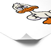 Guilty-Ente-Cartoon | Hintergrundfarbe auswählen Fotodruck (Ecke)