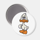 Guilty-Ente-Cartoon | Hintergrundfarbe auswählen Magnet (Vorderseite/Rückseite)