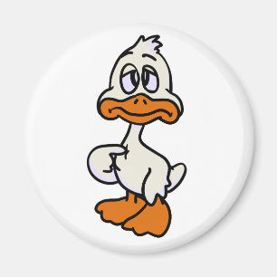 Guilty-Ente-Cartoon   Hintergrundfarbe auswählen Magnet