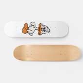 Guilty-Ente-Cartoon | Hintergrundfarbe auswählen Skateboard (Horizontal)