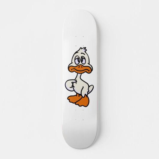 Guilty-Ente-Cartoon | Hintergrundfarbe auswählen Skateboard (Vorne)