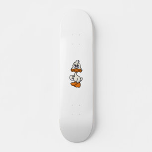 Guilty Ente Cartoon  Hintergrundfarbe Skateboard