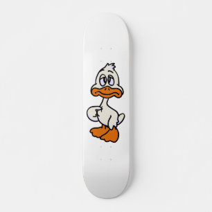 Guilty Ente Cartoon  Hintergrundfarbe Skateboard