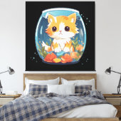 Guilty Kitty Leinwanddruck (Insitu (Schlafzimmer))