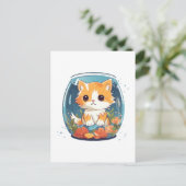 Guilty Kitty Postkarte (Stehend Vorderseite)