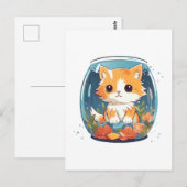 Guilty Kitty Postkarte (Vorne/Hinten)