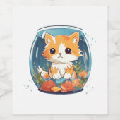 Guilty Kitty Weinetikett (Einzelnes Label)