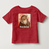 Guilty Monkey Kleinkind T-shirt (Vorderseite)