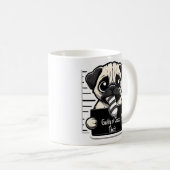Guilty Paws Tasse Shot - Mops - Kaffee Tasse (VorderseiteRechts)