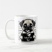 Guilty Paws Tasse Shot - Mops - Kaffee Tasse (Links)