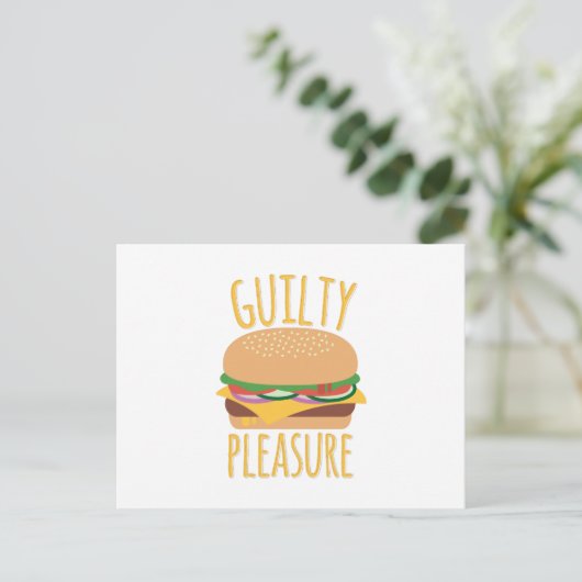 Guilty Pleasure Postkarte (Stehend Vorderseite)
