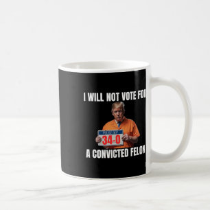 Guilty Trump 2024 Wahl Amerikaner Kaffeetasse