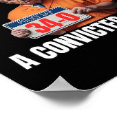 Guilty Trump 2024 Wahl Amerikaner Poster (Ecke)