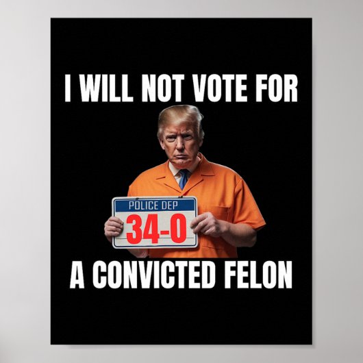 Guilty Trump 2024 Wahl Amerikaner Poster (Vorne)