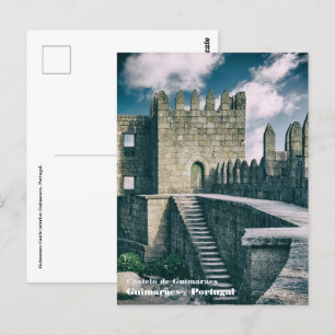 Guimaraes Burg Interieur. Guimaraes, Portugal. Postkarte