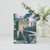 Guimaraes Burg Interieur. Guimaraes, Portugal. Postkarte (Stehend Vorderseite)