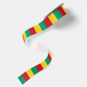 Guinaische Flagge Satinband (Rückseite)