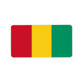 Guinea Adressaufkleber (Vorne)