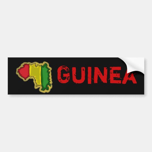 Guinea Autoaufkleber (Vorne)