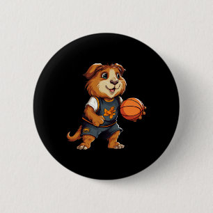Guinea Basketball Schweine Button