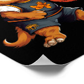 Guinea Basketball Schweine Poster (Ecke)