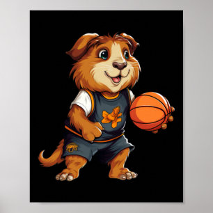 Guinea Basketball Schweine Poster