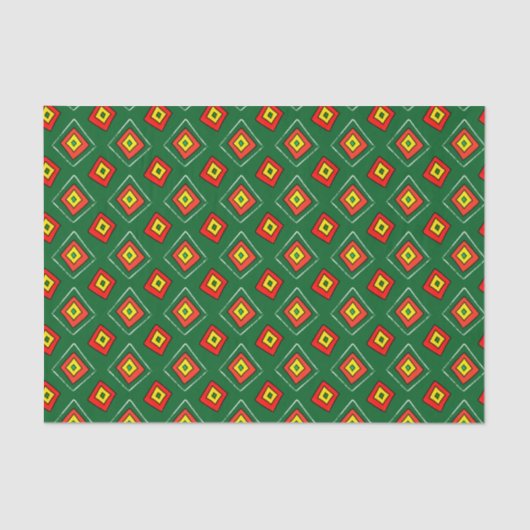 Guinea Bissau African Print Seidenpapier (Vorderseite)