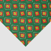 Guinea Bissau African Print Seidenpapier (Ausschnitt)