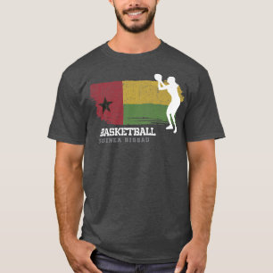 Guinea Bissau Basketball Team Ball Womens Basketb T-Shirt