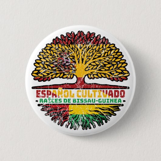 Guinea-Bissau Bissau-guineischer Baum Spanien Button (Vorderseite)