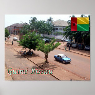 Guinea-Bissau - Bissau - Stadtzentrum - Poster