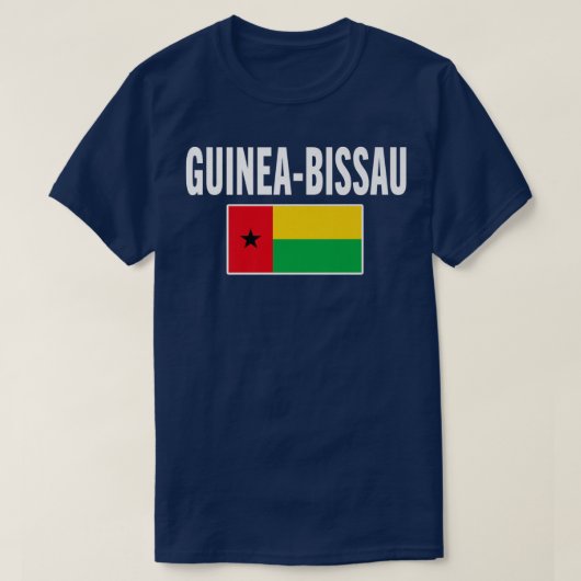 Guinea-Bissau Bissau T-Shirt Flag Souvenir Geschen (Design vorne)