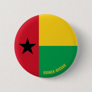Guinea-Bissau-Fahne Charming Patriotic Button