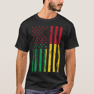 Guinea Bissau Flag Amerika US-DNA für Guinea Biss T-Shirt