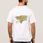 Guinea-Bissau Flag and Map T - Shirt (Rückseite)