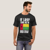 Guinea Bissau Flag Design Wenn verloren senden Sie T-Shirt (Vorne ganz)