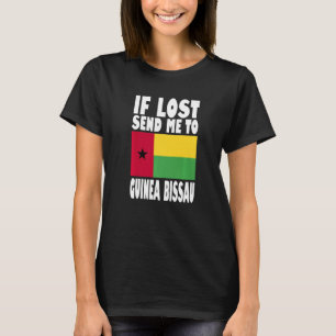 Guinea Bissau Flag Design Wenn verloren senden Sie T-Shirt