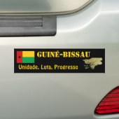 Guinea-Bissau Flag + Karte Autoaufkleber (Auf Auto)