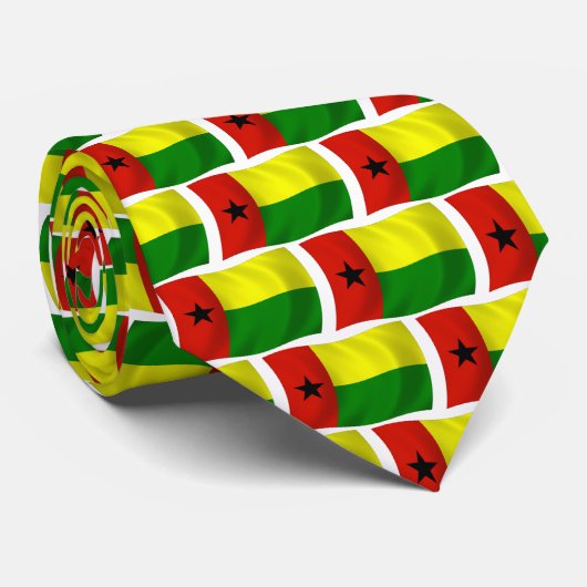 Guinea Bissau Flag Krawatte (Gerollt)