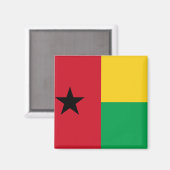 Guinea-Bissau Flag Magnet (Vorderseite/Rückseite)