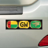 Guinea-Bissau-Flag-Map-Autoaufkleber Autoaufkleber (Auf Auto)