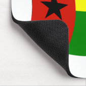 Guinea Bissau Flag Mousepad (Ecke)